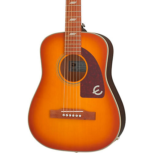 Epiphone Lil' Tex Travel Acoustic-Electric Guitar Condition 1 - Mint Faded Cherry Sunburst