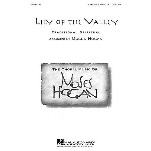Hal Leonard Lily of the Valley SSAA Div A Cappella arranged by Moses Hogan
