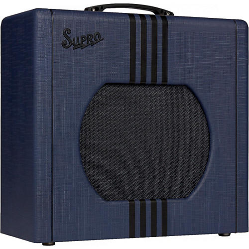 Supro Limited-Edition 1822 Delta King 12 15W 1x12 Tube Guitar Amp Condition 1 - Mint Blue