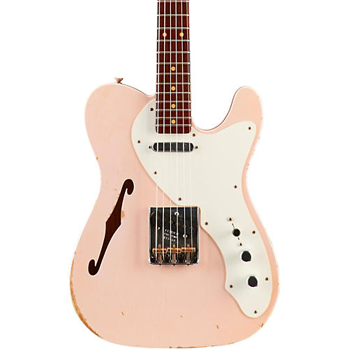 Limited Edition '50s Thinline Relic Telecaster Rosewood Fingerboard  - Faded Shell Pink