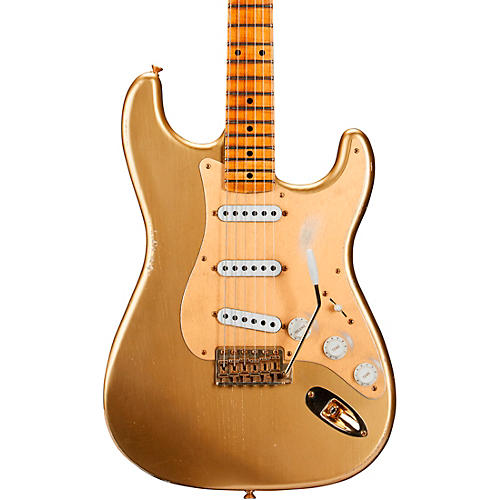 Fender Custom Shop Limited-Edition '55 Bone Tone Stratocaster Relic Electric Guitar Aged HLE Gold