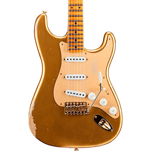 Fender Custom Shop Limited-Edition '55 Bone Tone Stratocaster Relic Electric Guitar Aged HLE Gold