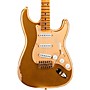 Fender Custom Shop Limited-Edition '55 Bone Tone Stratocaster Relic Electric Guitar Aged HLE Gold CZ561429