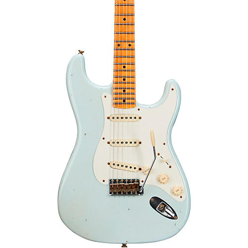 Fender Custom Shop Limited-Edition '56 Stratocaster Relic Electric Guitar Super Faded Aged Sonic Blue