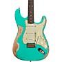 Fender Custom Shop Limited-Edition 60 Dual-Mag II Stratocaster Super Heavy Relic Rosewood Fingerboard Electric Guitar Aged Sea Foam Green CZ559279