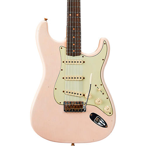 Fender Custom Shop Limited-Edition '60 Stratocaster Journeyman Relic Rosewood Fingerboard Electric Guitar Super Faded Aged Shell Pink