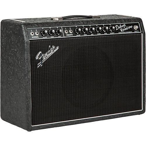 Fender Limited Edition '65 Deluxe Reverb 22W Tube Guitar Combo Amp Black  Western