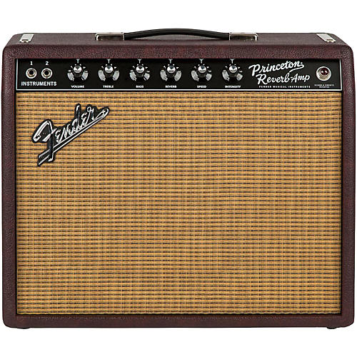 Fender Limited-Edition '65 Princeton Bordeaux Reserve 112 12W Jensen P12Q Tube Guitar Combo Amp