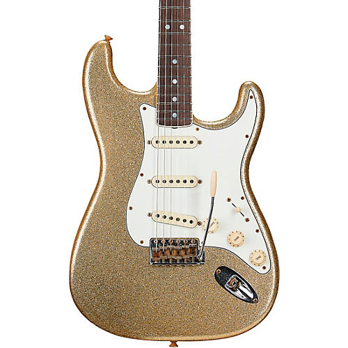 Fender Custom Shop Limited Edition 65 Stratocaster Journeyman Relic Electric Guitar Aged Gold Sparkle