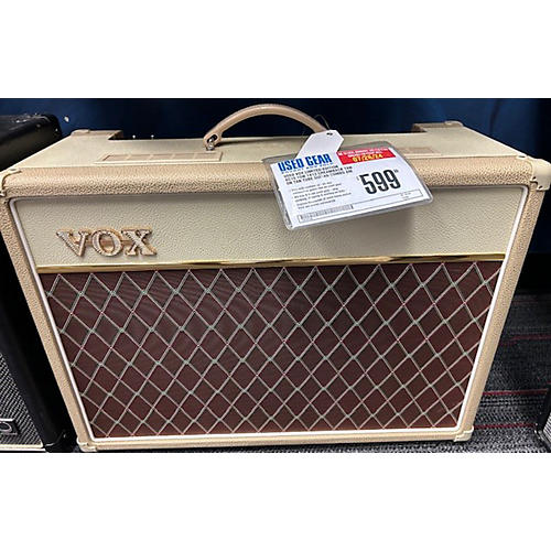 VOX Limited-Edition AC15 15W 1x12 Creamback Tan On Tan Tube Guitar Combo Amp