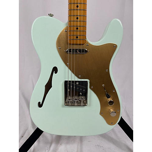 Squier Limited Edition Classic Vibe '60s Telecaster Thinline Solid Body Electric Guitar Sonic Blue