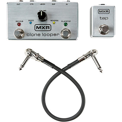 Limited-Edition Clone Looper Effects Pedal Bundle with Tap Tempo Switch and Patch Cable