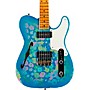 Fender Custom Shop Limited-Edition Dual P-90 Telecaster Relic Electric Guitar Blue Flower CZ555671