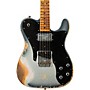 Fender Custom Shop Limited-Edition Electric Telecaster Custom Super Heavy Relic Guitar Aged Inca Silver with Aged Charcoal Frost Metallic Burst
