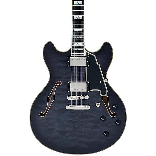D'Angelico Limited-Edition Excel DC XT Semi-Hollow Electric Guitar With Stopar Tailpiece Condition 2 - Blemished Charcoal Burst 197881063771