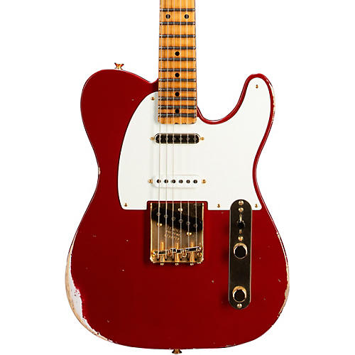 Fender Custom Shop Limited-Edition Hotshot Telecaster Relic Electric Guitar Aged Cimarron Red