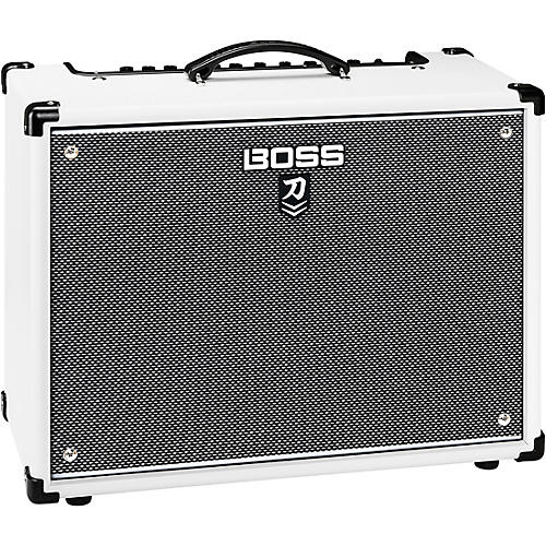 BOSS Limited-Edition Katana KTN-100 MkII 100W 1x12 Gray Grille Cloth Guitar Combo Amplifier Condition 1 - Mint White