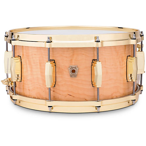 Ludwig Limited-Edition Maple Exotic Snare Drum with Steinway Crown Jewel Veneer and Brass Hardware 14 x 6.5 in. Iced Birch