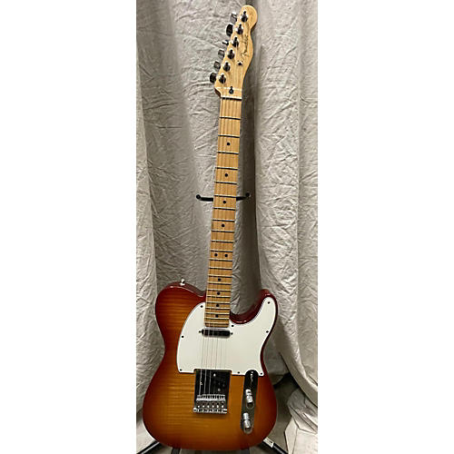 Fender Limited Edition Player Telecaster Plus Top Solid Body Electric Guitar Sienna Sunburst