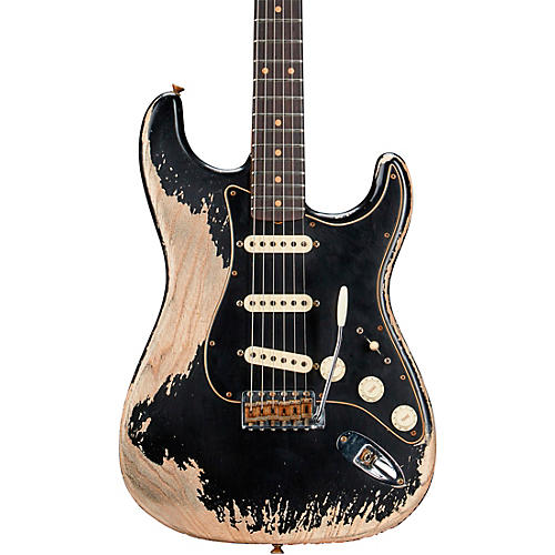 Fender Custom Shop Limited-Edition Poblano Stratocaster Super Heavy Relic Electric Guitar Aged Black