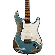 Limited-Edition Red Hot Stratocaster Super Heavy Relic Electric Guitar Super Faded Aged Lake Placid Blue