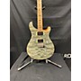 Used PRS Limited Edition SE Custom 24 Solid Body Electric Guitar quilted trampas green