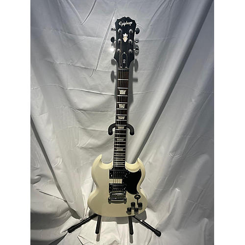 Epiphone Limited Edition Sg Custom G400 Solid Body Electric Guitar Antique White