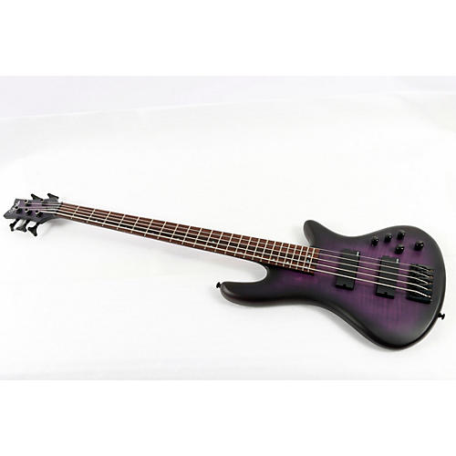 Schecter Guitar Research Limited-Edition Stiletto Studio-5 5-String Bass Condition 3 - Scratch and Dent Transparent Purple Burst 197881253387