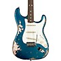 Fender Custom Shop Limited-Edition Texas Stratocaster Heavy Relic Electric Guitar Blue Flake/Candy Apple Red/Aged Olympic White R123506