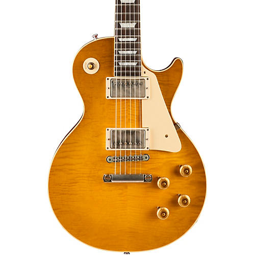 Gibson Custom Limited Run 1959 Les Paul Standard Flame Top VOS w/Brazilian Rosewood Fingerboard Electric Guitar Green Lemon