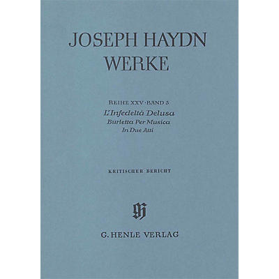 G. Henle Verlag L'infedeltÀ Delusa - Burletta per Musica Henle Edition Series Hardcover