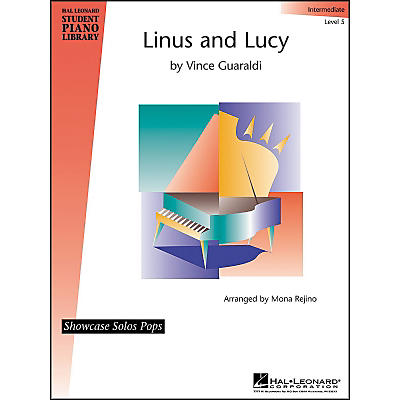 Hal Leonard Linus And Lucy Intermediate Level 5 Showcase Solos Pops Hal Leonard Student Piano Library