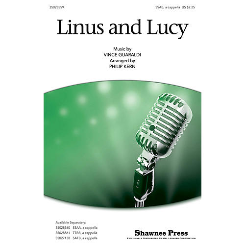 Shawnee Press Linus and Lucy SAB arranged by Philip Kern