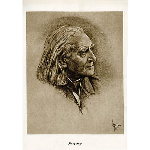 Liszt (Lupas Large Portrait Poster) Music Sales America Series