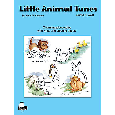 SCHAUM Little Animal Tunes (Primer Level) Educational Piano Series Softcover Composed by John W. Schaum