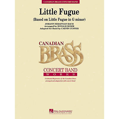 Hal Leonard Little Fugue (Little Fugue in G Minor) Concert Band Level 4 Composed by Johann Sebastian Bach