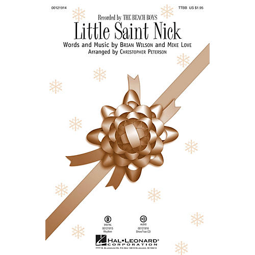 Hal Leonard Little Saint Nick TTBB by Beach Boys arranged by Christopher Peterson
