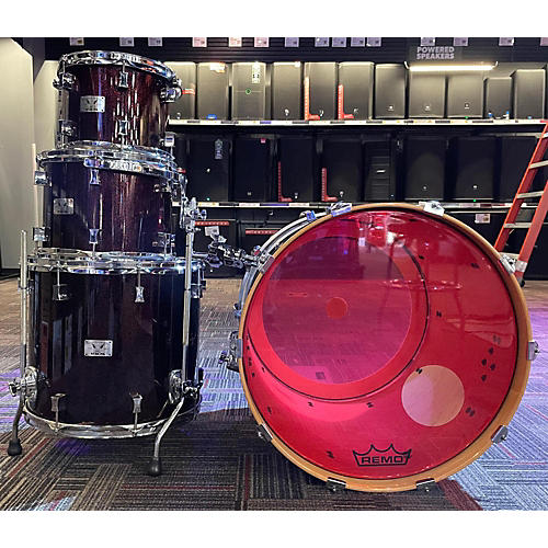 Pork Pie Little Squealer 4 Piece Drum Kit Red Sparkle