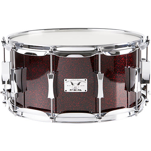 Little Squealer Maple Snare Drum, Blood Red Sparkle