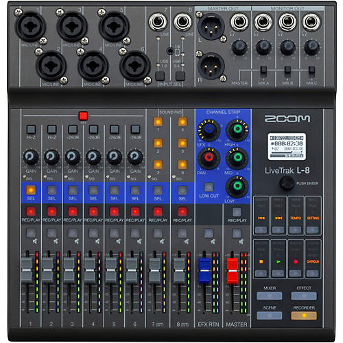 Zoom LiveTrak L-8 8-Channel Mixer
