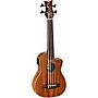 Ortega Lizard Series CAIMAN-GBFL-GB Fretless Acoustic-Electric Ukulele-Bass Gloss Natural
