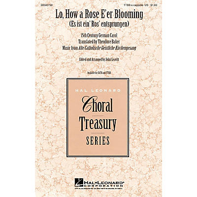 Hal Leonard Lo, How a Rose E'er Blooming TTBB arranged by John Leavitt