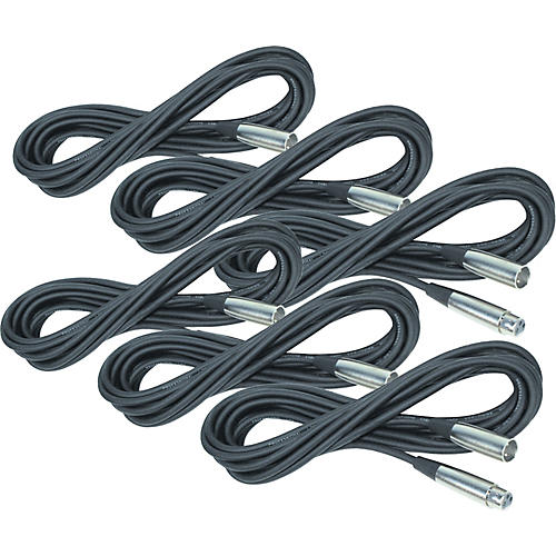 Lo-Microphone Cable 20 Feet 6-Pack