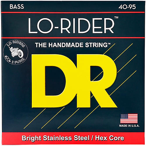 DR Strings Lo-Rider LLH-40 Electric Bass Strings (40-95)