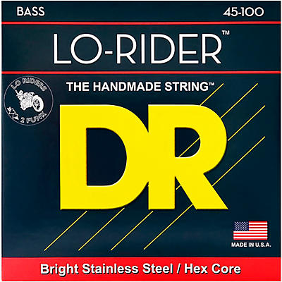 DR Strings Lo Rider MLH-45 Medium Lite Stainless Steel 4-String Bass Strings