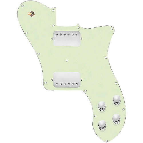 920D Custom Loaded Pickguard for '72 Deluxe Telecaster With Nickel Cool Kids Humbuckers Mint Green
