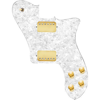 920d Custom Loaded Pickguard for '72 Deluxe Telecaster with Gold Cool Kids Humbuckers