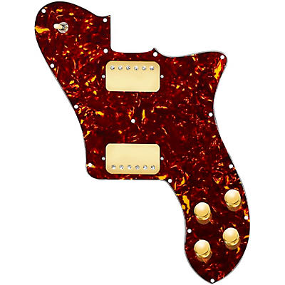 920d Custom Loaded Pickguard for '72 Deluxe Telecaster with Gold Roughnecks Humbuckers