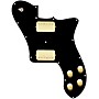 920d Custom Loaded Pickguard for '72 Deluxe Telecaster with Gold Smoothies Humbuckers Black