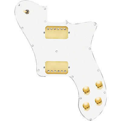 920d Custom Loaded Pickguard for '72 Deluxe Telecaster with Gold Smoothies Humbuckers